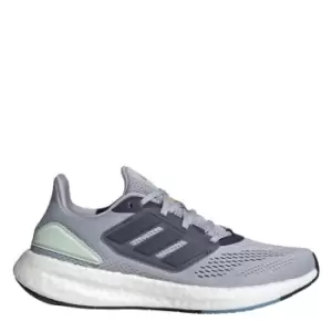 Image of adidas Pureboost 22 Shoes Mens - Halo Silver / Shadow Navy / Li