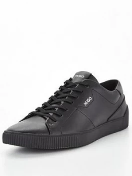 Image of Hugo Boss Zero Smooth Leather Trainers Black 001 Men