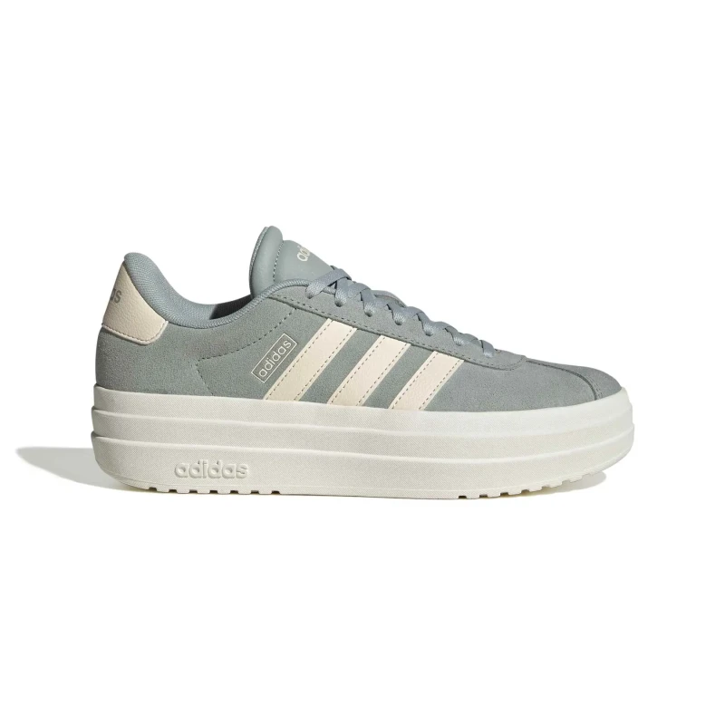 Image of adidas Sportswear VL Court Bold Shoes, Green/White, Size 7.5, Women Green/White 12H8C Female 7.5