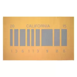 Image of Decorsome x Back to the Future DeLorean Future License Plate Woven Rug - Small