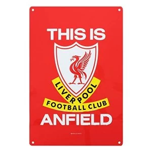 Image of Liverpool FC TIA Large Metal Sign