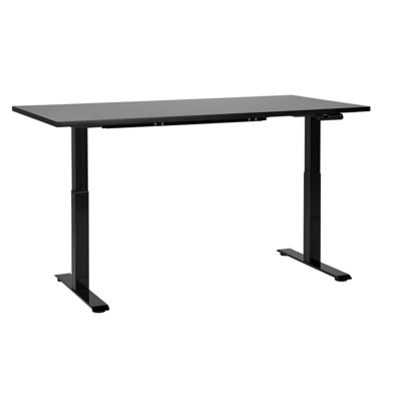 Image of Beliani Electric Adjustable Standing Desk Destines Black 160 Cm 72 Cm