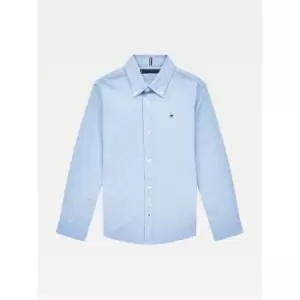 Image of Tommy Hilfiger Boy's Oxford Long Sleeve Shirt - Blue