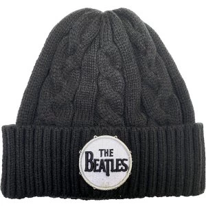 Image of The Beatles - Drum Logo Unisex Beanie Hat - Black