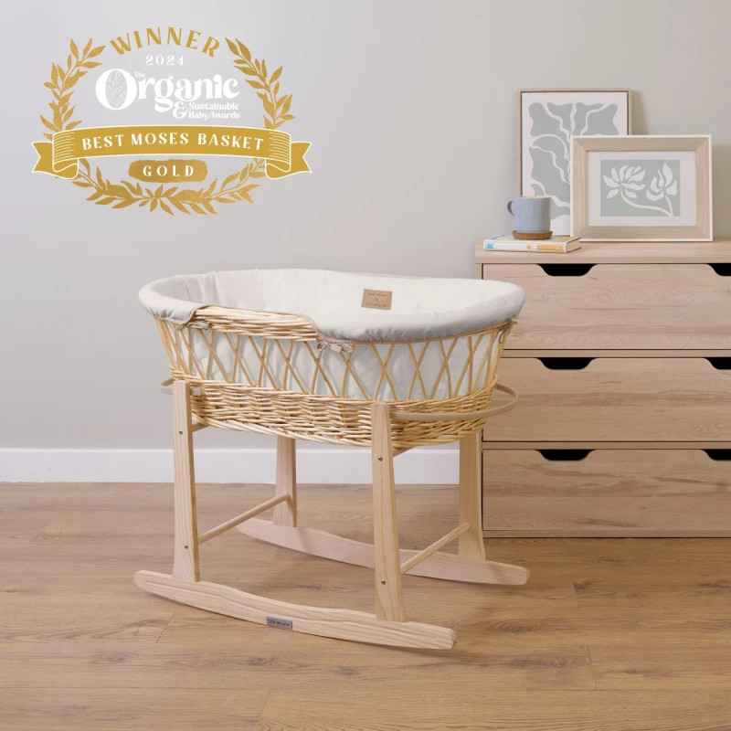 Image of Clair de Lune Clair de Lune Organic Wicker Moses - Cream