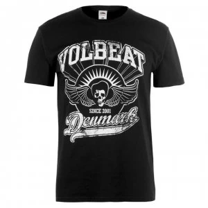 Image of Official Volbeat Band T Shirt Mens - Denmark