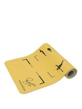 Image of Davina Mccall Davina Tpe Printed Yoga Mat - Yellow