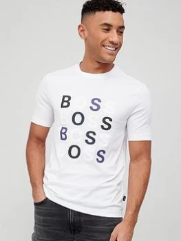 Image of Hugo Boss Tessler Logo T-Shirt White Size 2XL Men