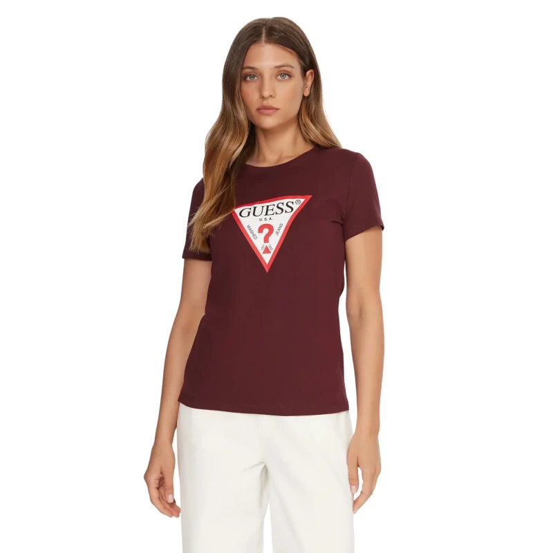 Image of Guess Womens T-Shirt Guess Original Rouge Female XS