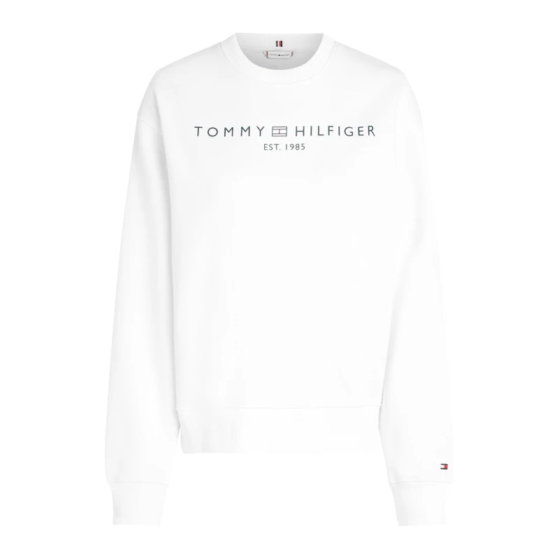 Image of Tommy Hilfiger Pullover sweatshirt Th Optic White female 8 (XS)