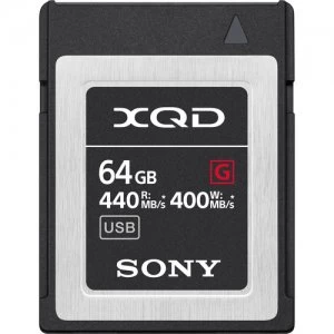 Image of Sony 64GB 440MB/s XQD G Series Memory Card - QD-G64F