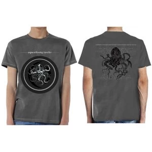 Image of A Perfect Circle - Octocircle 2018 Mens Small T-Shirt - Charcoal Grey