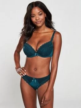 Image of Pour Moi Rebel Padded Plunge Bra - Forest