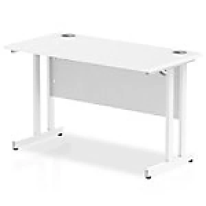 Image of Impulse 1200/600 Rectangle White Cantilever Leg Desk White