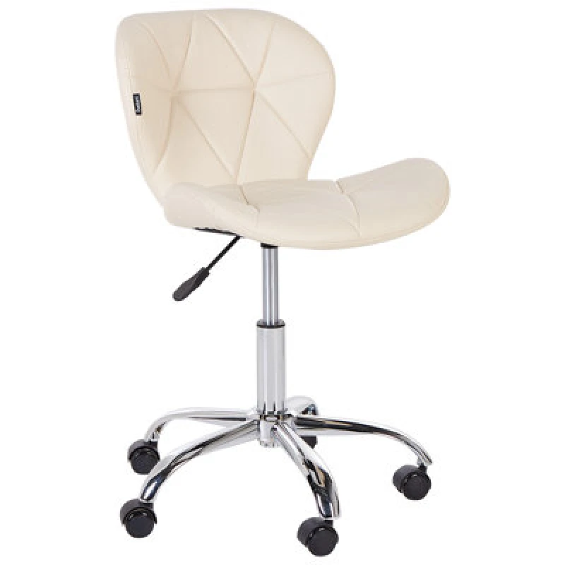 Image of Beliani Desk Chair Valetta Faux Leather Beige