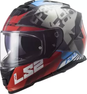 Image of LS2 FF800 Storm Sprinter Helmet, black-grey-red, Size L, black-grey-red, Size L