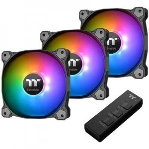 Image of Thermaltake 3x Pure 14 ARGB Sync PC fan Black, RGB (W x H x D) 140 x 140 x 25 mm