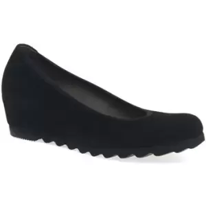 Image of Gabor Request Womens Modern Wedge Court Shoes womens Shoes (Pumps / Ballerinas) in Black