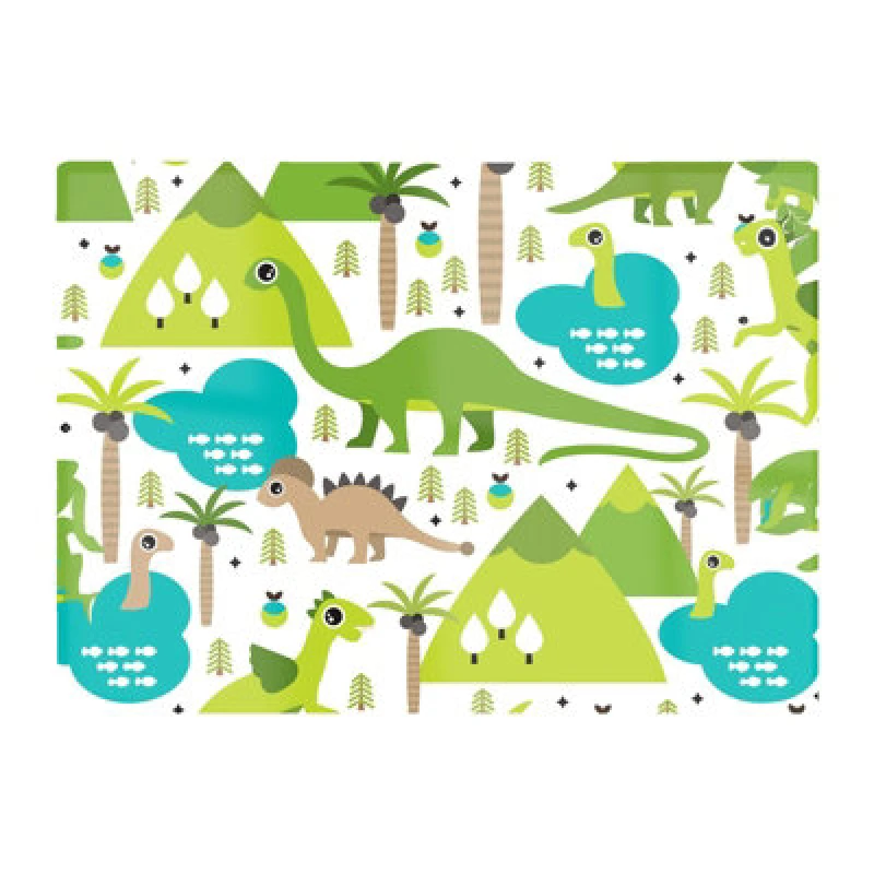 Image of Warren Reed Designer Baby Dinosaur Print Glass Chopping Board
