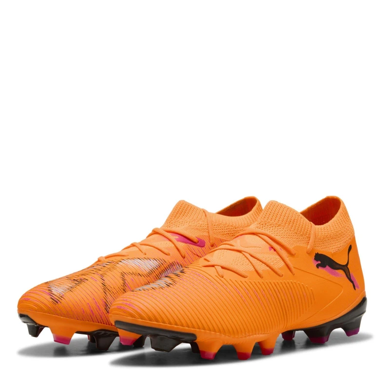 Image of Puma FUTURE 8 MATCH Womens Artificial Ground Football Boots Orange/Black female 8 (42)