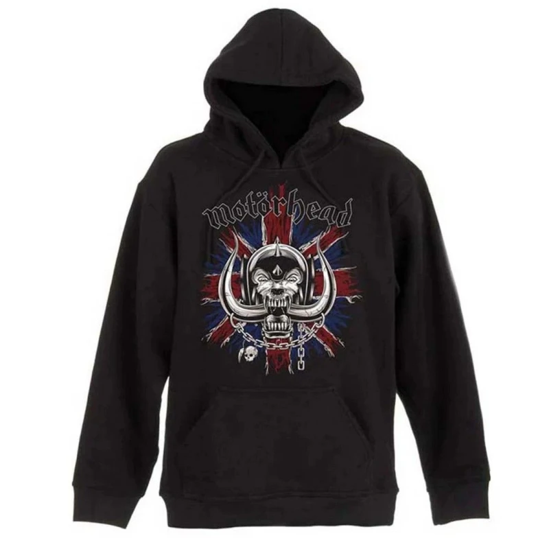 Image of Motorhead Mens British War Pig Hoodie in Black Size: Medium Black Male M