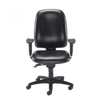 Image of Avior Snowden Heavy Duty Chair Black PU Adjustable seat height - 485 -