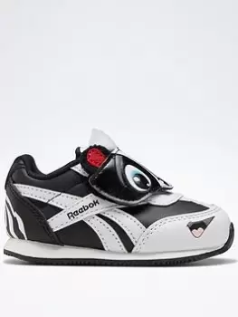 Image of Reebok Royal Classic Jogger 2 Kc Shoes, Black/White, Size 7.5 Younger