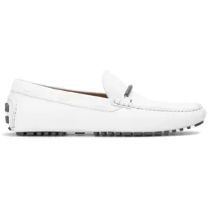 Image of Boss Driver Moccasins - White