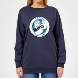 Image of Popeye Popeye 90th Womens Sweatshirt - Navy - S