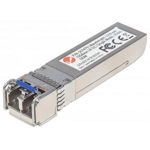 Image of Intellinet 10 Gigabit Fibre SFP+ Optical Transceiver Module 10GBase-LR (LC) Single-Mode Port 10km Fiber Equivalent to Cisco SFP+10GB-LR Three Year War