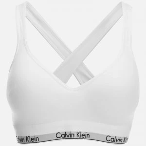 Image of Calvin Klein Womens Modern Cotton Lift Bralette - White - L