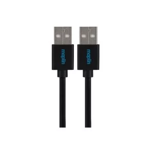 Image of Maplin Premium USB A 2.0 Male to USB A Male Cable 1.5m Black