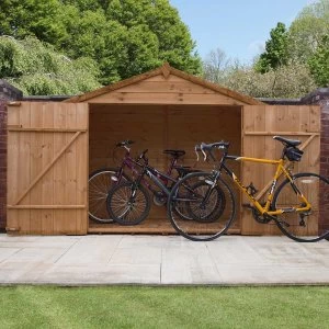 Image of Mercia Pressure Treated Shiplap Apex Bikestore - 3' x 7'