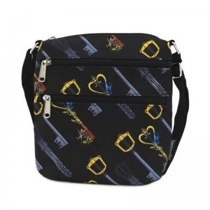 Image of Loungefly Disney Kingdom Hearts Keys Aop Nylon Passport