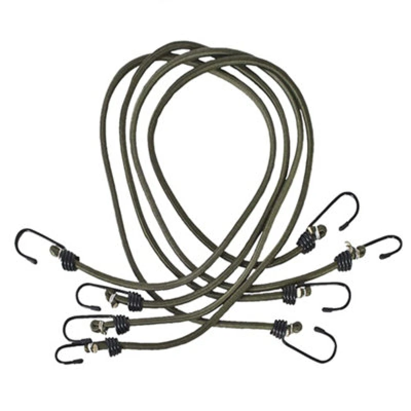 Image of Trespass Trespass Bungee Cord (Pack of 4) in Olive Olive One Size Unisex 5054752040574
