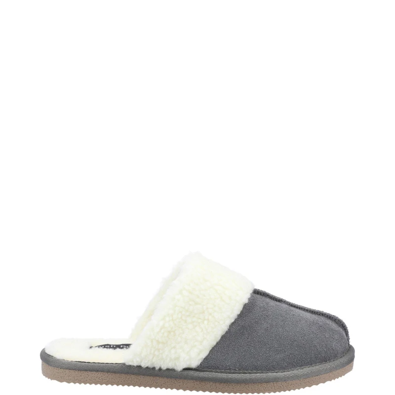 Image of Hush Puppies Womens Arianna Mule Slippers - UK 4 Grey female GDE2847GRY4