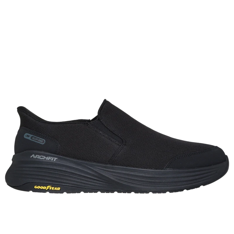 Image of Skechers Mens Slip On Trainers Black Textile male 7 (41)