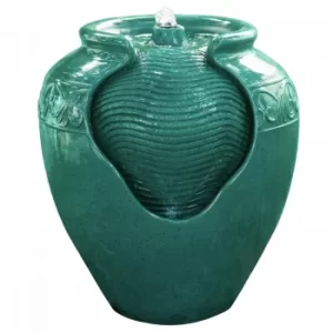 Image of Peaktop YG0037A UK Teal Water Fountain With LED Light