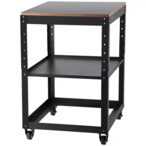 Image of VEVOR Planer Stand, 100 lbs/ 45 kg heavy loads, Three-Gear Height Adjustable thickness planer table,with 4 Stable Casters & Storage Space, for most pl