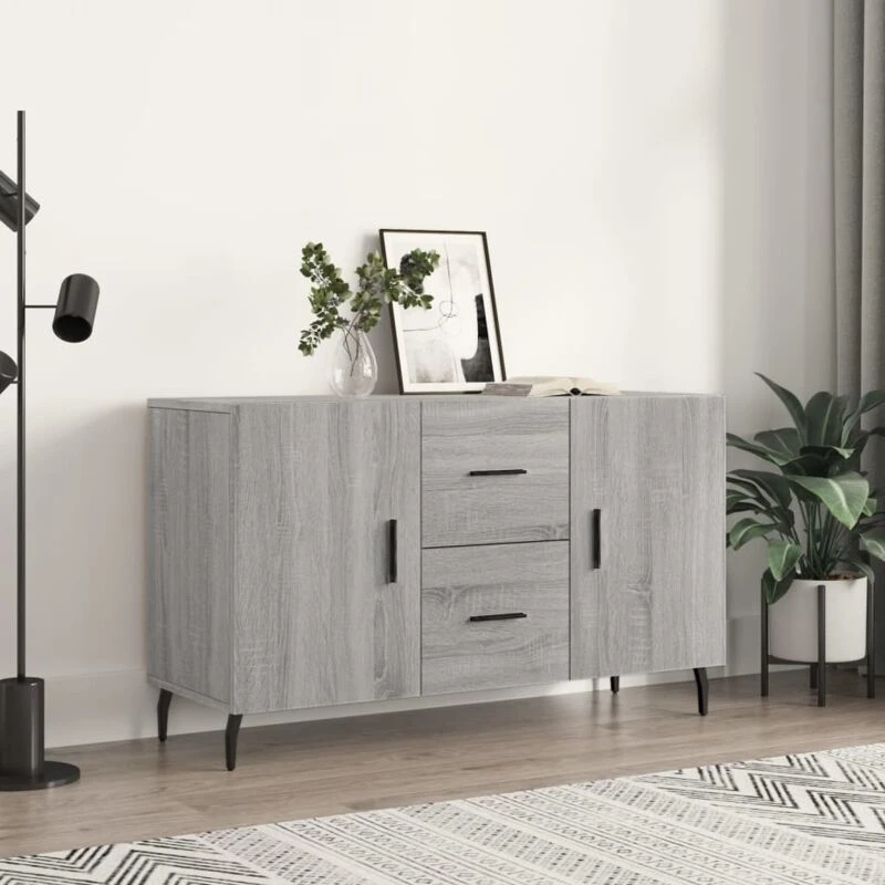 Image of VIDAXL Sideboard Grey Sonoma 100x36x60cm Engineered Wood Vidaxl 8720845424718