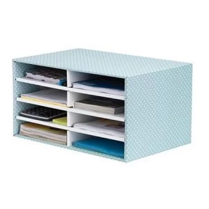 Image of Fellowes Bankers Box A4 Desktop Sorter Stackable Fastfold Recycled FSC Green/White Ref 4472601