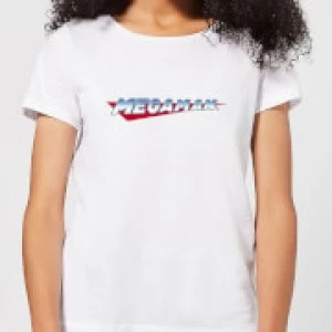 Image of Mega Man Logo Womens T-Shirt - White - M
