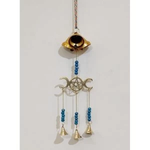Image of Hanging Bells Three Moon Wall Hanging