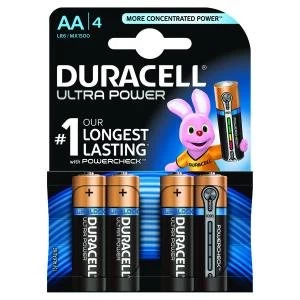 Image of Duracell Ultra Power AA Batteries Pack of 4 75051955