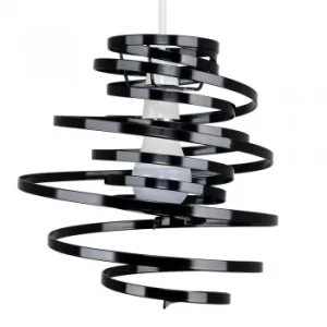 Image of Bensson Twisted Black Pendant Shade