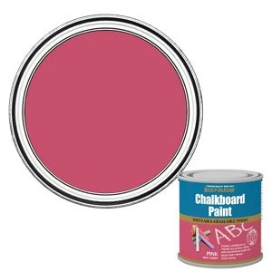 Image of Rust-Oleum Pink Matt Chalkboard Paint 0.25L