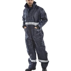 Image of Click Freezerwear Coldstar Freezer Coveralls Navy Blue S Ref CCFCNS Up