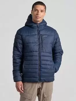 Image of Craghoppers Compresslite Viii Hooded Jacket, Navy Size M Men