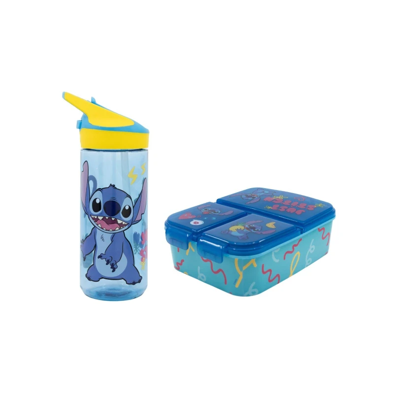 Image of Disney Lunch Set - Stitch Lunch Boxes 98852 Yellow 41058713000