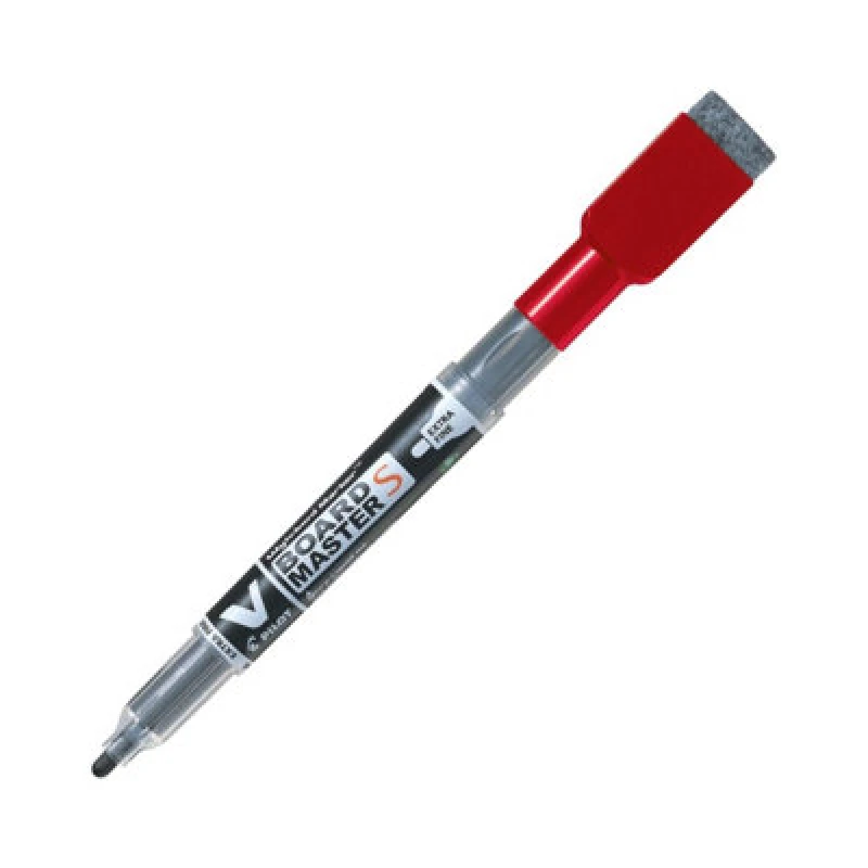 Image of Pilot BeGreen V-Board Master Slim Drywipe Marker with Eraser Red Pack EXR55985PT